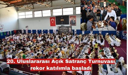 Açık Satranç Turnuvası rekor katılımla başladı