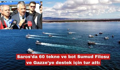 Saros'ta Filistine destek eylemi