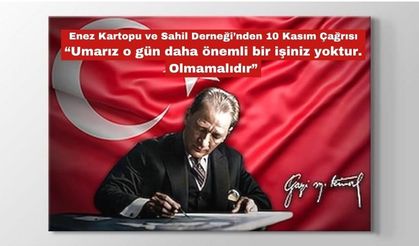 Enez Kartopu ve Sahil Derneği'nden çağrı