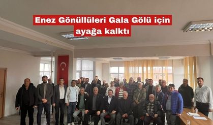 Enez Gönüllüleri Gala Gölü için ayağa kalktı