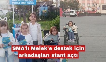 SMA’lı Melek’e destek için arkadaşları stant açtı
