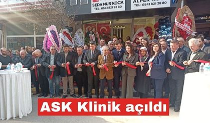 ASK Klinik dün düzenlenen törenle açıldı