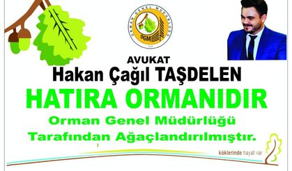 Hakan Çağıl Taşdelen anısına Hatıra Ormanı kuruluyor