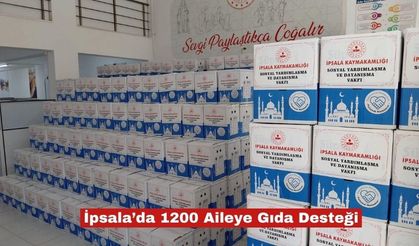 İpsala'da 1200 Aileye Gıda Desteği