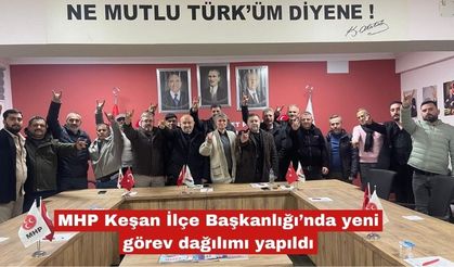 MHP Keşan İlçe Başkanlığı’nda yeni görev dağılımı yapıldı
