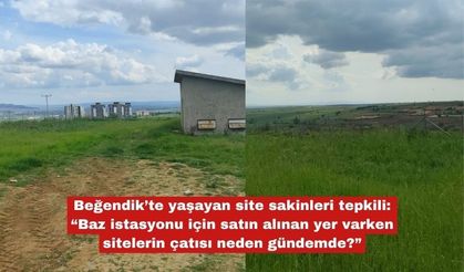 Beğendik’te yaşayan site sakinleri tepkili