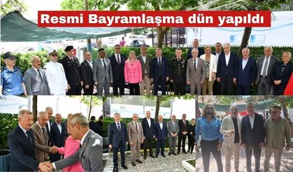 Keşan’da bayramlaşma dün yapıldı