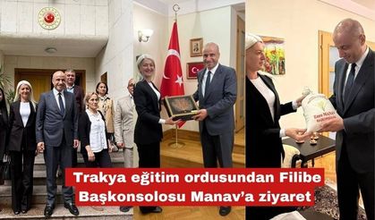 Trakya eğitim ordusundan Filibe Başkonsolosu Manav’a ziyaret