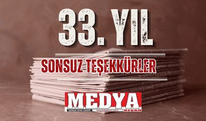 Gazetemiz 33 yaşında