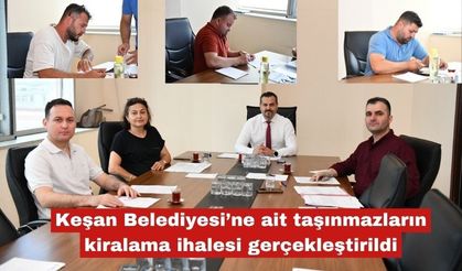 Belediye taşınmazların kiralama ihalesi gerçekleştirildi