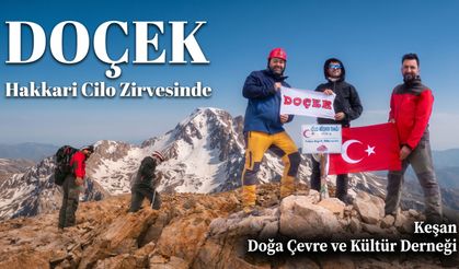 DOÇEK Hakkari Cilo zirvesinde yer aldı