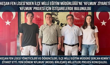 İlçe Milli Eğitim Müdürlüğü'ne "KFLMUN" Ziyareti
