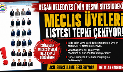 Keşan Belediyesi sitesinde kafa karıştıran sorular