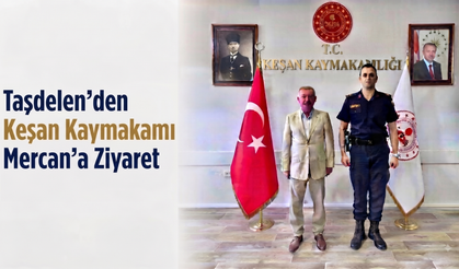 Jandarma Komutanı Taşdelen’den Kaymakam Mercan’a ziyaret