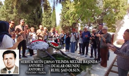 Metin Çırpan vefatının yıldönümünde mezarı başında anıldı
