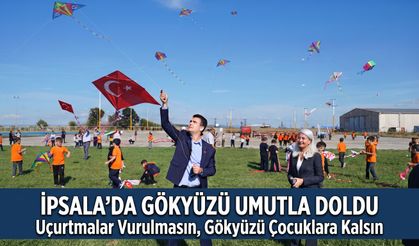 Savaşın gölgesindeki arkadaşları için gökyüzüne umut bıraktı