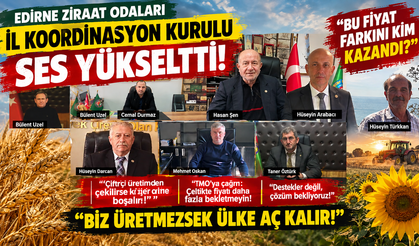 Edirneli Ziraat Odası Başkanları ses yükseltti