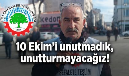 Erkan: “10 Ekim'i unutmadık, unutturmayacağız!”