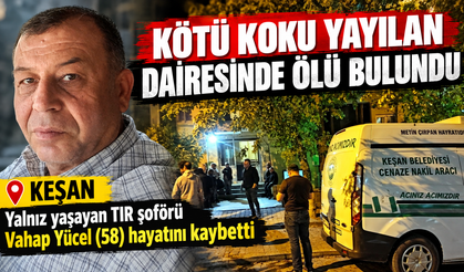 Kötü koku yayılan dairesinde ölü bulundu