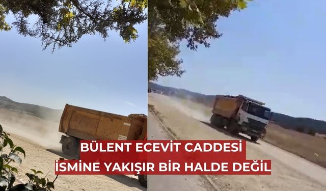 Vatandaşlar caddenin durumundan şikayetçi