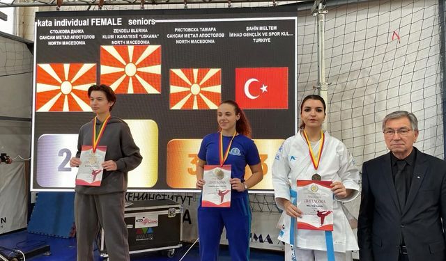 Meltem Şahin Makedonya’da bronz madalya kazandı