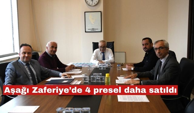 Aşağı Zaferiye'de dört parsel arsa daha satıldı