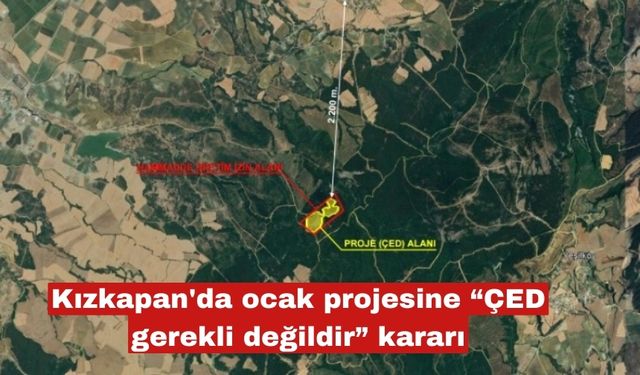 Kızkapan'da ocak projesine “ÇED gerekli değildir” kararı