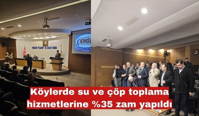 Keşan Köylere Hizmet Götürme Birliği’nin genel kurulu yapıldı