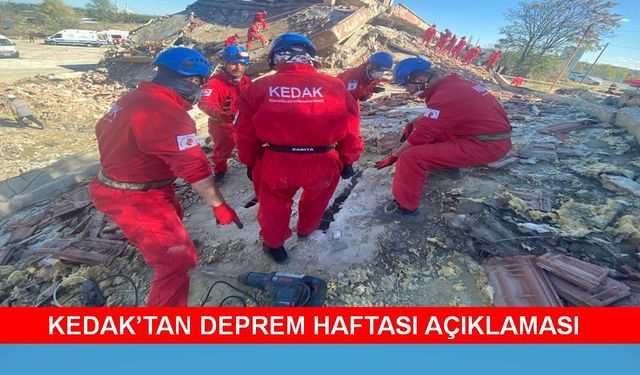 KEDAK: “Eğitimli bir toplum, felaketlere karşı daha güçlüdür”