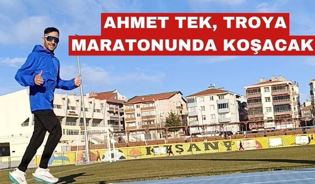 Ahmet Tek, yarın Troya Maratonunda şampiyonluk için koşacak