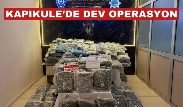 Kapıkule'de 2 TIR’da 171 kilo madde ele geçirildi