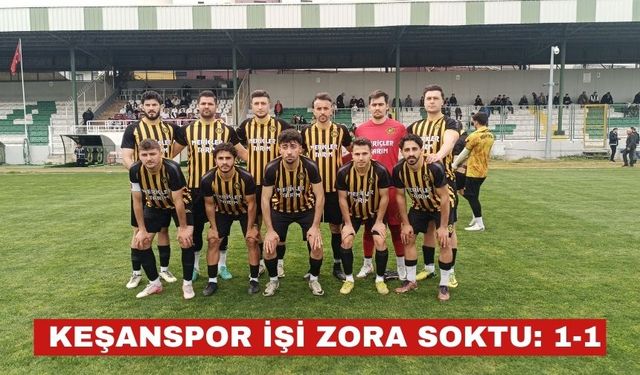 Keşanspor Sapancaspor Gençlik ile 1-1 berabere kaldı