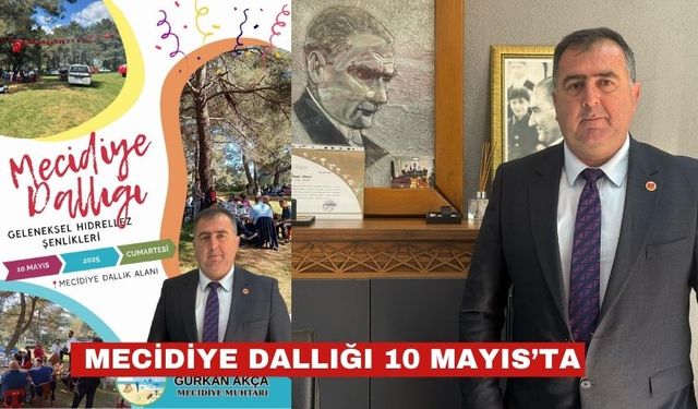 Mecidiye Köyü'nde Geleneksel Dallık Şenliği 10 Mayıs’ta