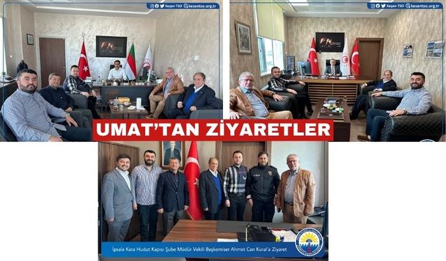 İpsala UMAT’tan Gümrük ve Hudut Yetkililerine üçlü ziyaret
