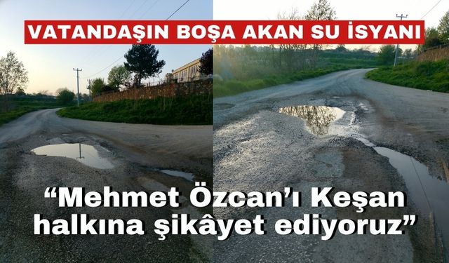 3 aydır boşa akan su vatandaşı isyan ettirdi