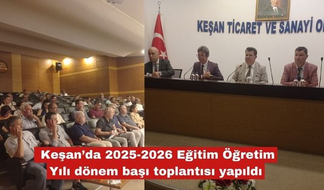 2025-2026 Eğitim Öğretim Yılı dönem başı toplantısı yapıldı