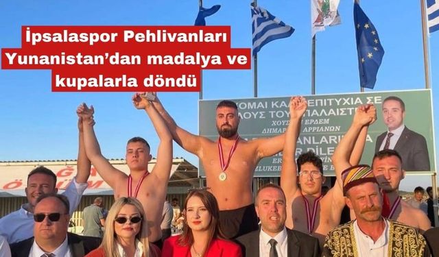 Yunanistan’dan madalya ve kupalarla döndü