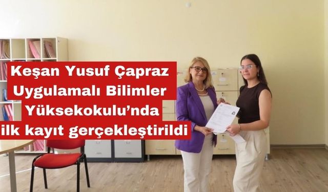 KYÇU Bilimler Yüksekokulu’nda ilk kayıt gerçekleştirildi