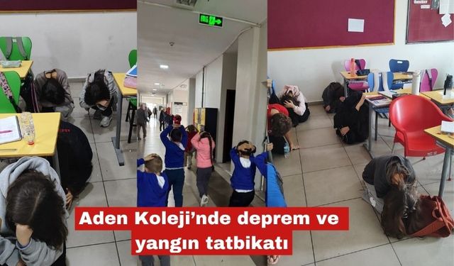 Aden Koleji'ne deprem ve yangın tatbikatı