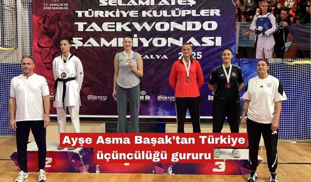 Ayşe Asma Başak’tan Türkiye üçüncülüğü gururu