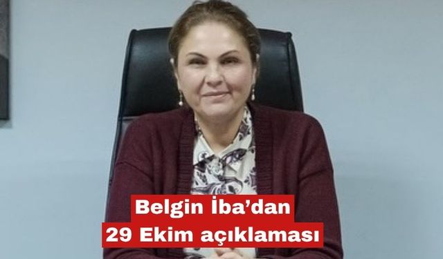 Belgin İba'dan Cumhuriyet Bayramı kutlaması