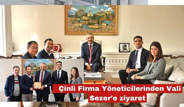 Çinli Firma Yöneticilerinden Vali Sezer’e ziyaret