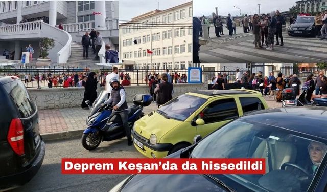 Tekirdağ'da meydana gelen deprem Keşan’da da hissedildi
