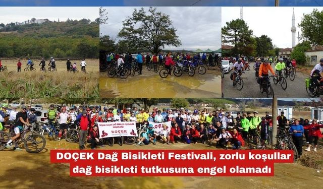Zorlu koşullar dağ bisikleti tutkusuna engel olamadı