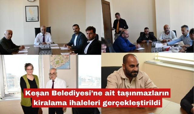 Belediyenin ait taşınmaz kiralama ihaleleri gerçekleştirildi