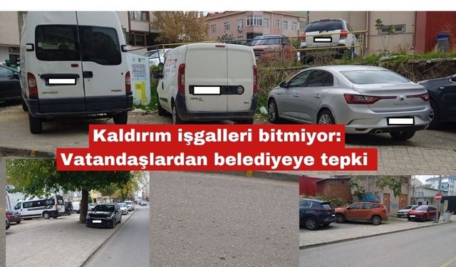 Keşan'da kaldırım işgalleri bitmiyor!