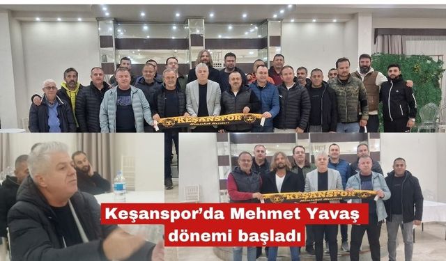 Keşanspor’da Mehmet Yavaş dönemi başladı