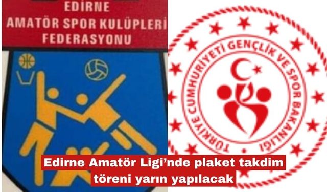 Amatör Ligi’nde plaket takdim töreni yarın yapılacak
