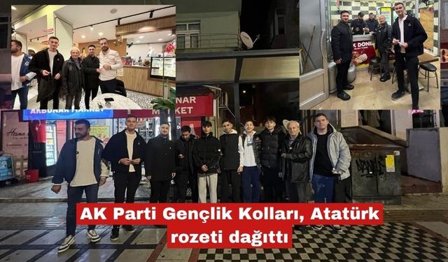 AK Parti Gençlik Kolları, Atatürk rozeti dağıttı