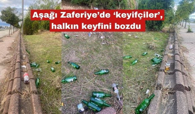 Aşağı Zaferiye’de ‘keyifçiler’, halkın keyfini bozdu